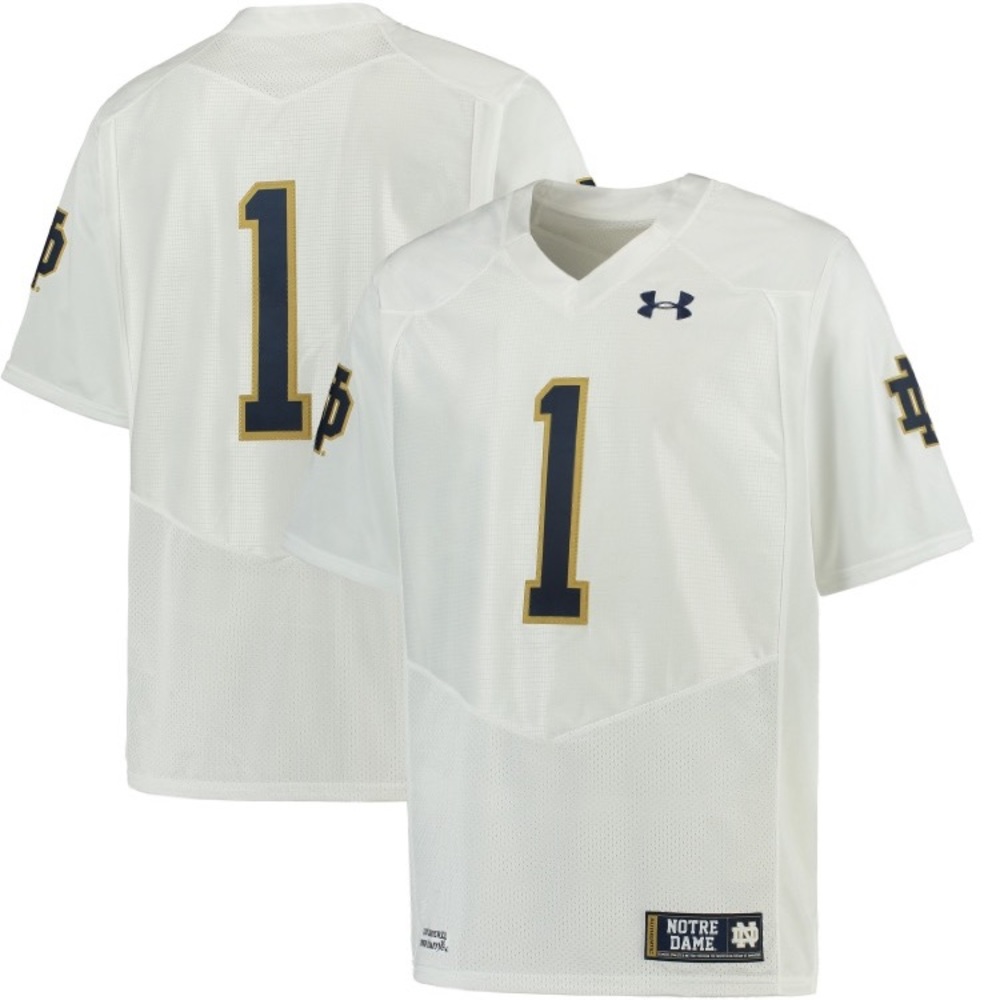 Notre Dame Irish Under Armour Youth No.1 Jersey